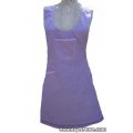 lavender polka dot gingham vintage apron