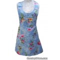 rose bouquet floral reversible vintage apron