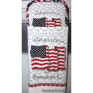america beautiful potholder towel 531