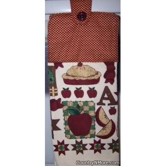 apple pie oven door towel