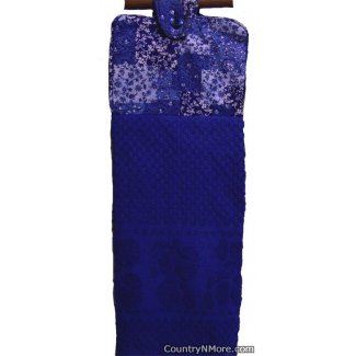 blue oven door towel