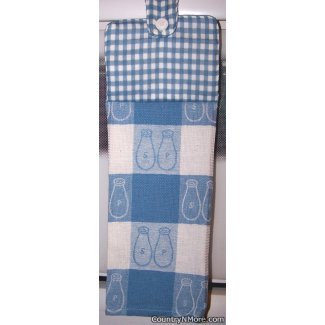 blue salt pepper oven door towel