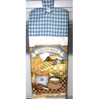 country bread oven door towel