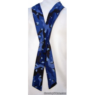 camo neck cooler dark blue camouflage