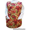 rooster sunflower reversible cobbler apron