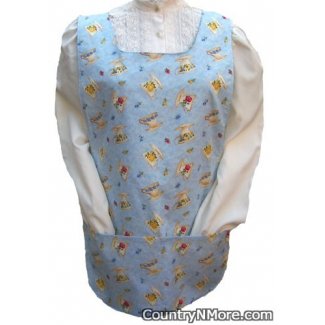 teacups roses cobbler apron