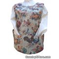 chickens roosters cobbler apron