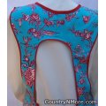 gorgeous blue vintage apron