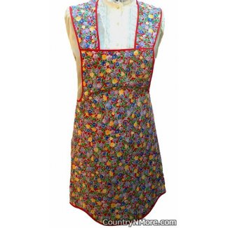 pretty floral vintage apron