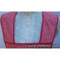 red white checked vintage apron