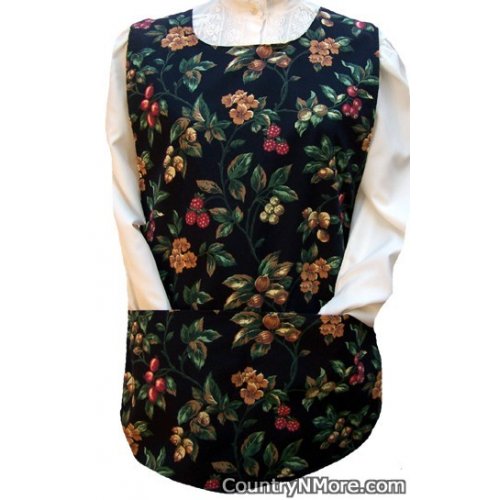 acorns berries flowers cobbler apron