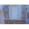 roses floral vintage apron