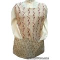 vintage look rose cobbler apron