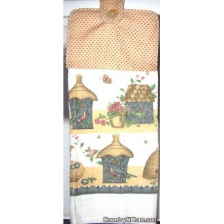 birdhouse hut oven door towel