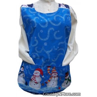 christmas holiday snowman birdhouse cobbler apron