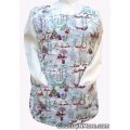 old fashioned winter scene christmas cobbler apron