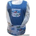 fun snow snowman cobbler apron
