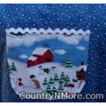 fun snow snowman cobbler apron