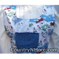 fun snow snowman cobbler apron