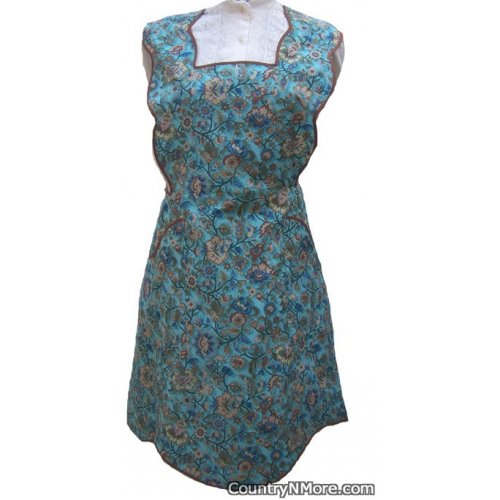 vintage floral apron