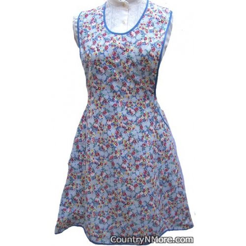 vintage feedsack floral apron