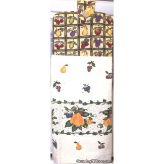 scrumptious fruit oven door towel