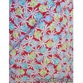 red flowers vintage apron