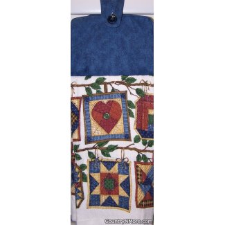 country quilt oven door towel