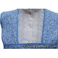 blue floral vintage apron