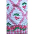 cherries ribbon vintage apron