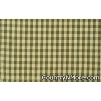 dunroven house green tan tea towel