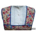 flowers beige vintage apron