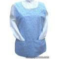 blue rose flower cobbler apron