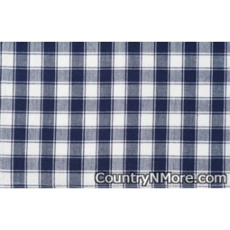 dunroven blue white check tea towel