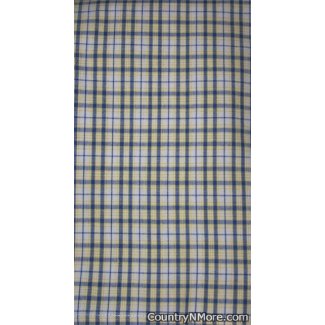 dunroven house blue yellow plaid tea towel