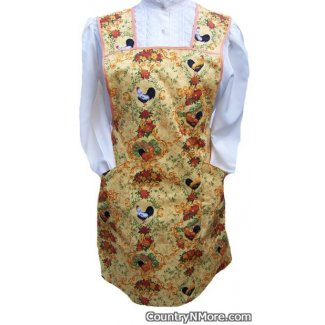 gorgeous rooster vintage apron