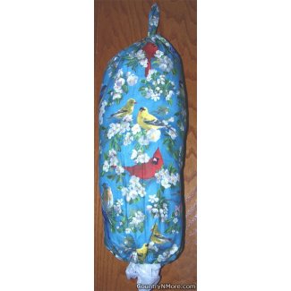 beautiful bird plastic grocery bag holder