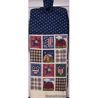 americana country oven door towel