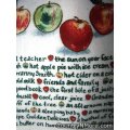 apple sweet oven door towel