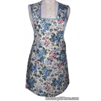 gorgeous rose flower vintage apron