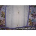 lavender floral vintage apron