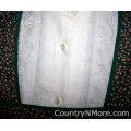 purple floral vintage apron