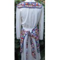 singing snowmen vintage apron