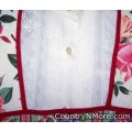 rose stripe vintage apron