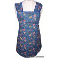royal blue floral vintage apron