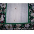 christmas flower holly vintage apron