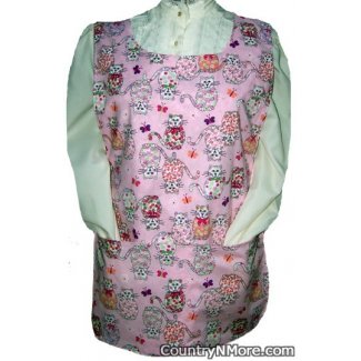 calico cat paisley cobbler apron