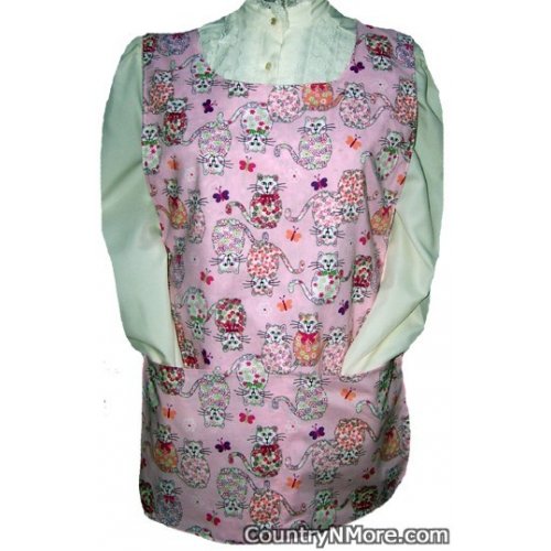 calico cat paisley cobbler apron