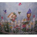 spring brdhouse winter scene cobbler apron