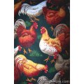 chickens flowers cobbler apron